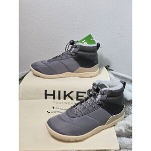 NWT Hike Footwear HF Azura Barefoot Winter Boots Grey Lined EU 39 US 8